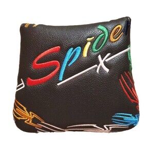 New My Spider X Mallet Putter Cover Black Rainbow Colored Spiders MAGNETIC Rare